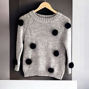 Zara Knitwear Fancy Winter Collection POM POM Sweater For Kids